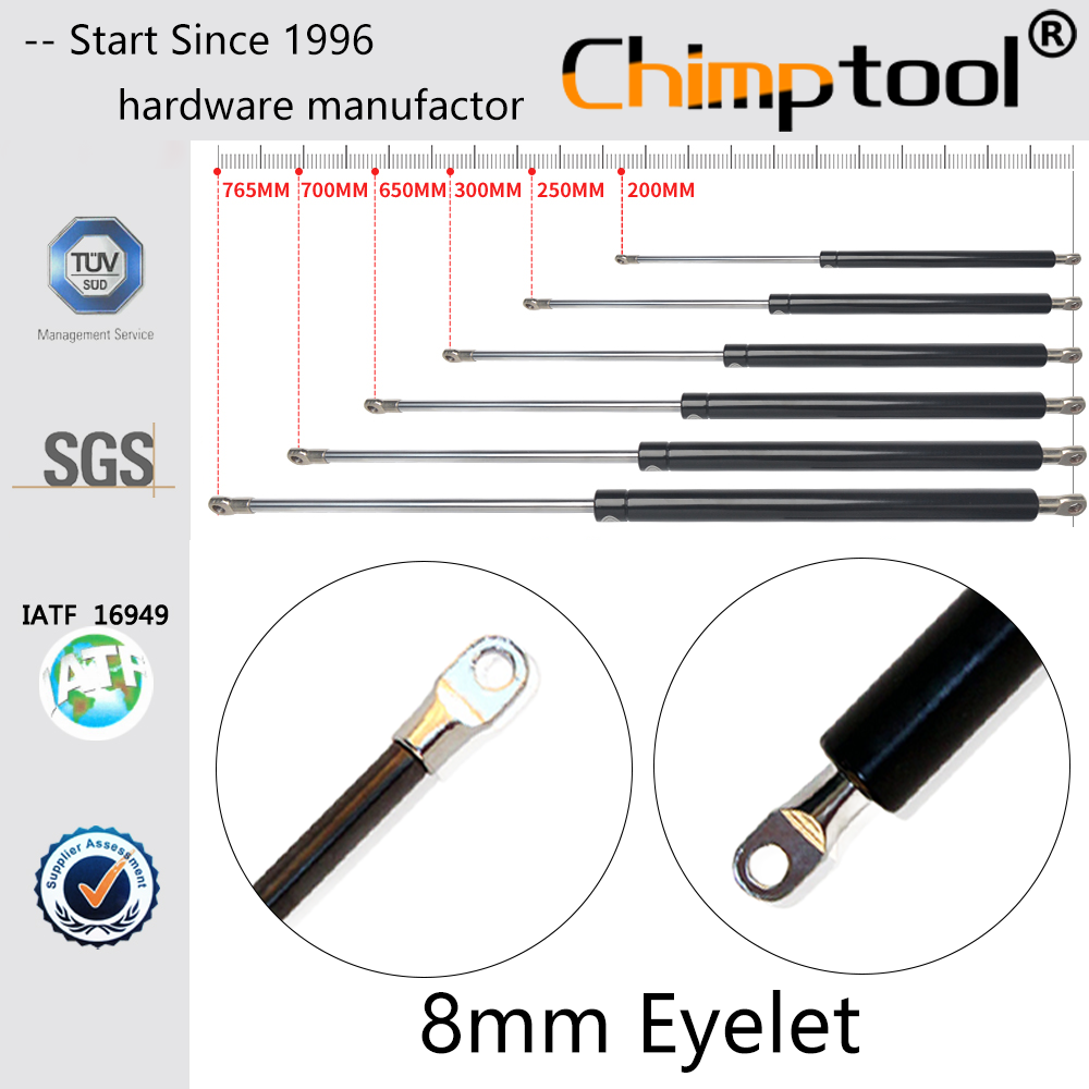 Eyelet 200 - 400mm Easy-Lift Gas Spring Shock Absorber