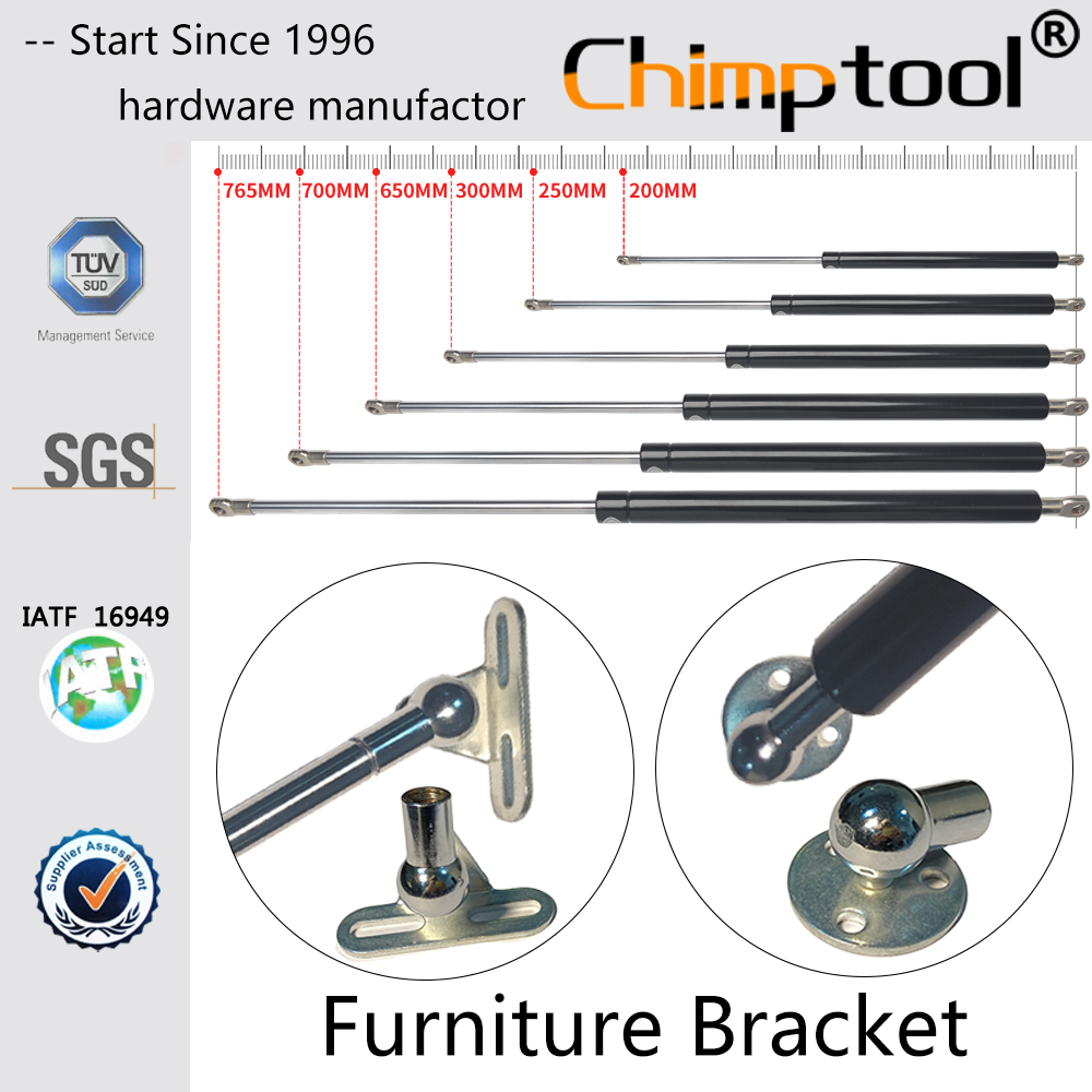 Furniture Bracket 200 - 400mm Easy-Lift Gas Spring Shock Absorber