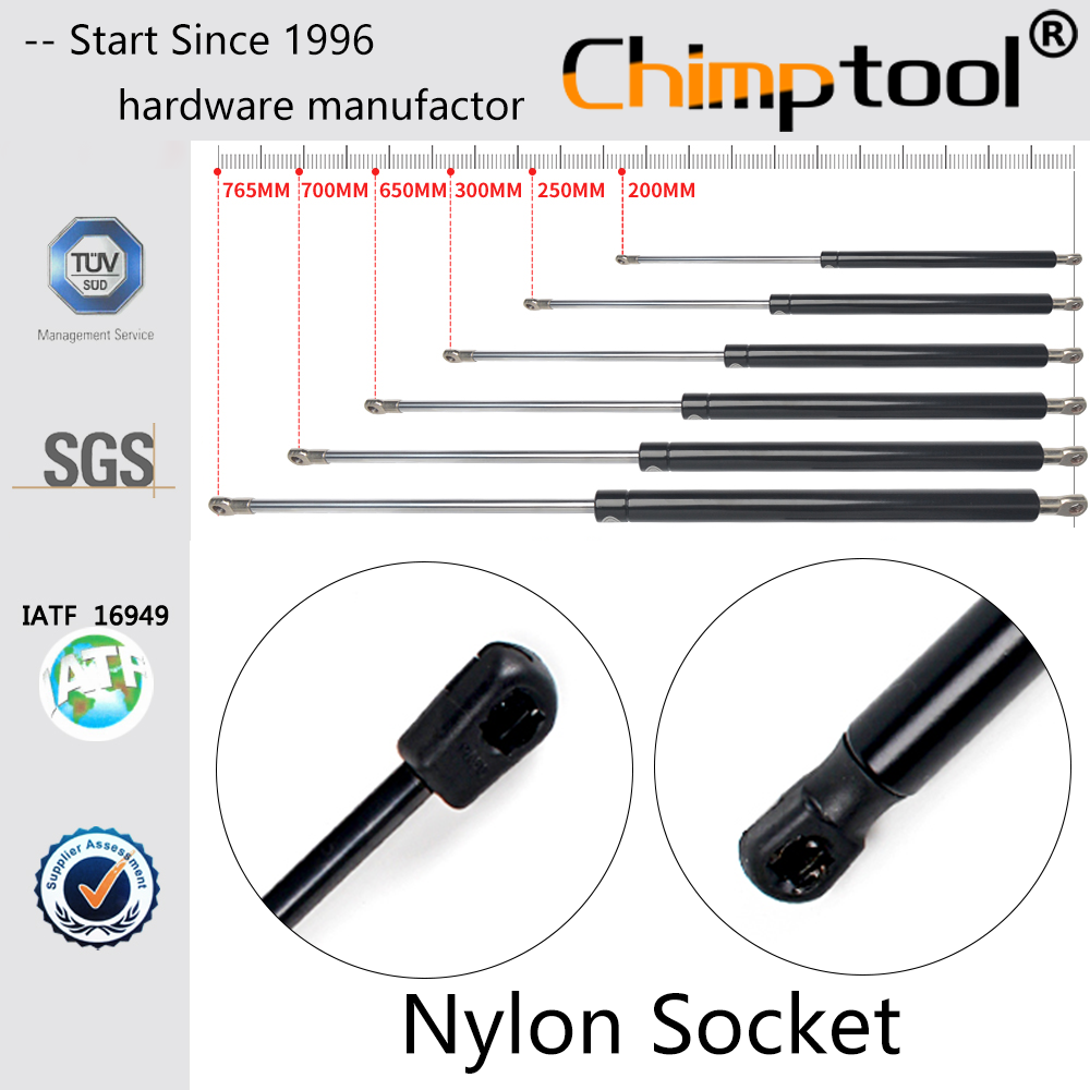 Nylon socket gas spring