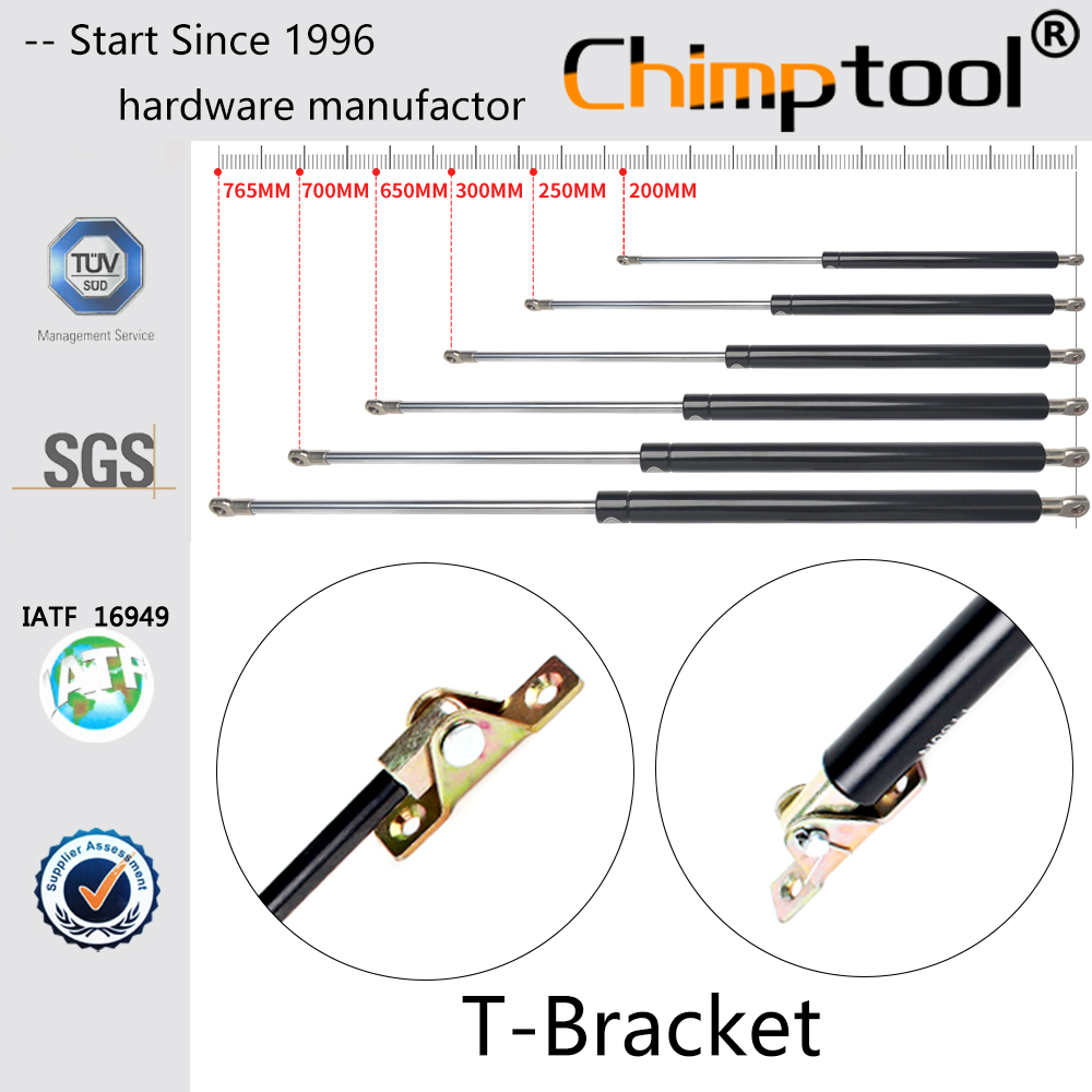 T Bracket 200 - 400mm Easy-Lift Gas Spring Shock Absorber